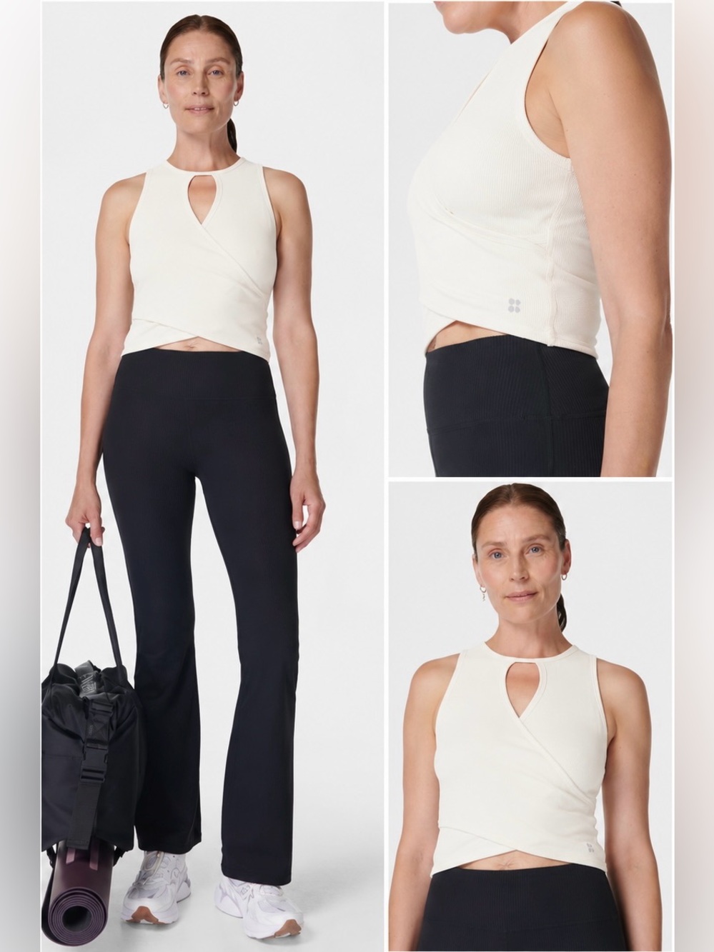 Sweaty Betty Mindful Seamless Reversible Wrap Top NWOT